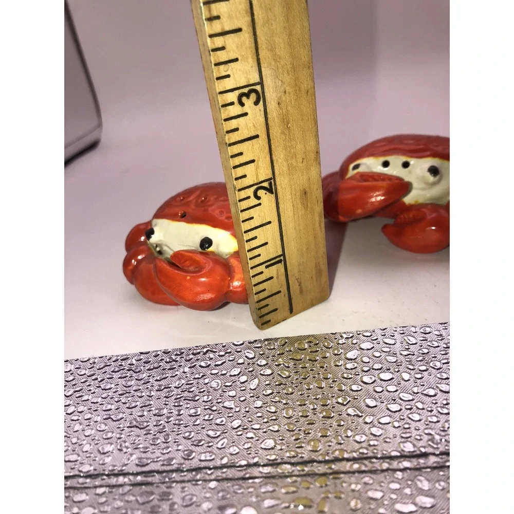 Salt And Pepper Shakers Crab Shaper, VTG Nautical Sea Beach